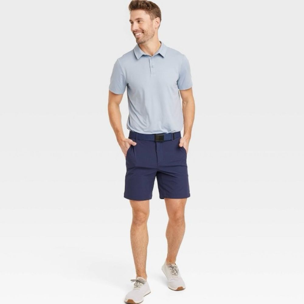 All in Motion Navy Blue 8" Golf Athletic moisture wicking shorts‎ size 40